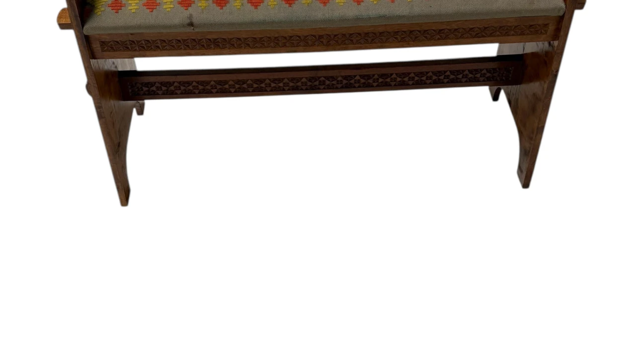 Swedish Mid-Century Modern Ash Small Bench or Stool, 1960s